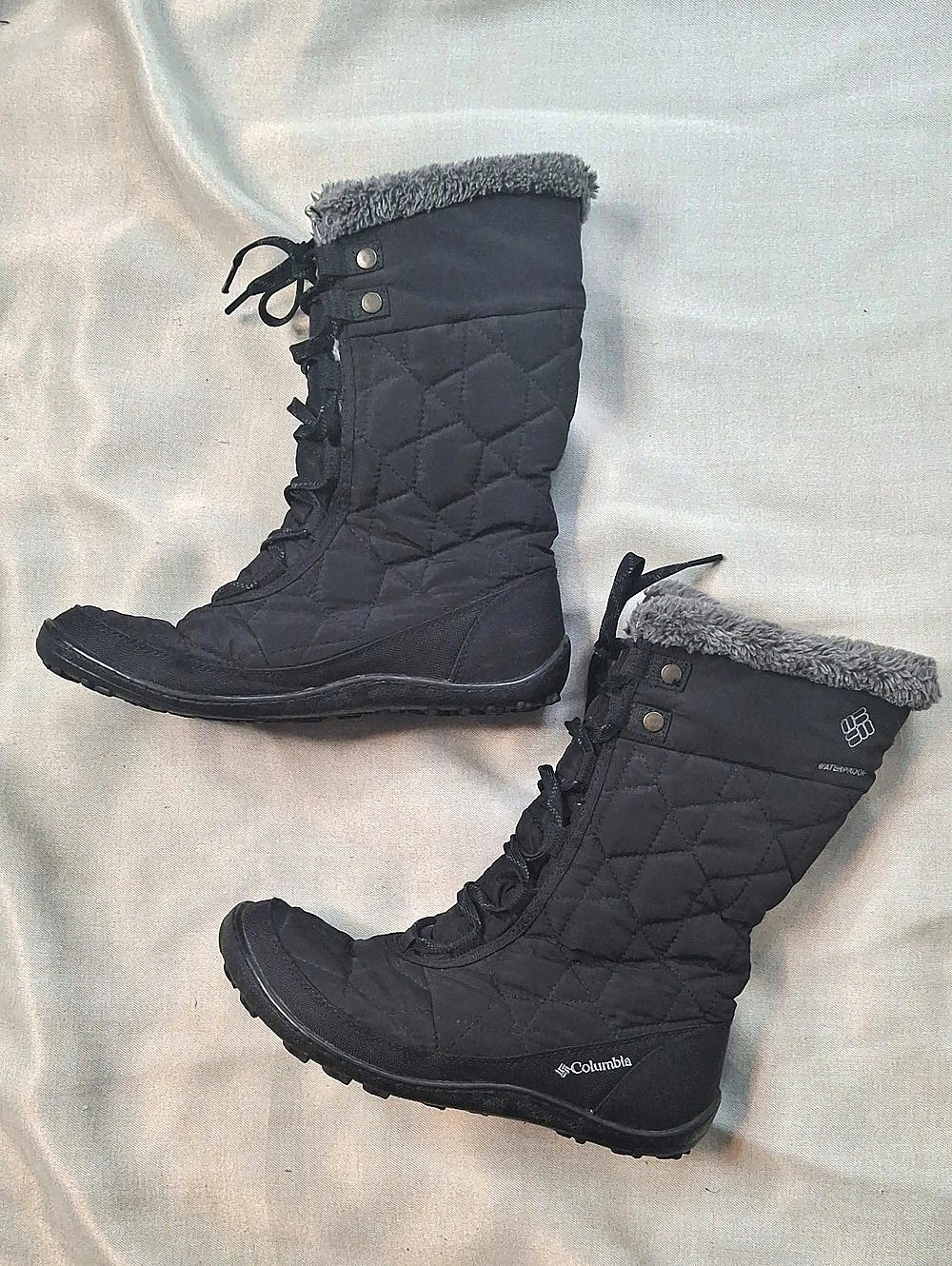 Columbia Minx Mid II Omni-Heat Waterproof Winter Boots Black US 8